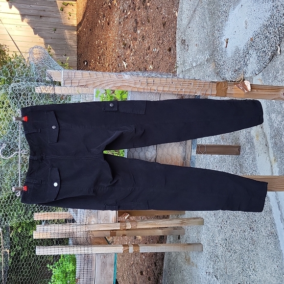 NWOT London Jean Velvet Stretch Cargo Pants - Picture 2 of 6